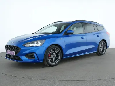 Gebraucht Ford Focus ST-Line X 125 PS (91 kW) 2021 Dynamic blau Kombi