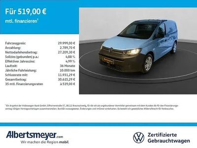 Usata VW Caddy 90 CV (66 kW) 2022 Blu Monovolume