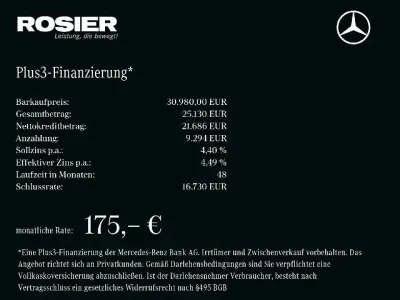 Gebraucht Mercedes B180 AMG line 136 PS (100 kW) 2025 Schwarz Kleinwagen