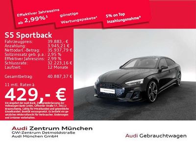 Mythosschwarz metallic Gebraucht 2021 Audi S5 Coupé | 39.883 €