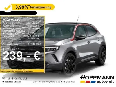 Gebraucht Opel Mokka-e GS Line 100 kW (136 PS) 2022 Kontrast grau/quarz silber SUV