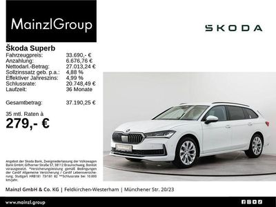 Gebraucht Skoda Superb 150 PS (110 kW) 2024 Weiß Kombi