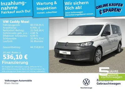 Brugt VW Caddy Maxi Basis 150 HK (110 kW) 2025 Hvid MPV