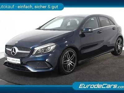 Second-hand Mercedes A180 AMG line 122 CP (89 kW) 2018 Albastru Berlinǎ