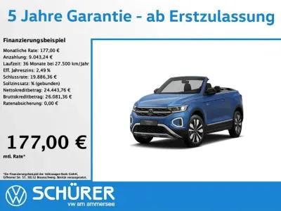 Gebraucht VW T-Roc Cabriolet Goal 150 PS (110 kW) 2025 Ravennablau metallic Cabrio