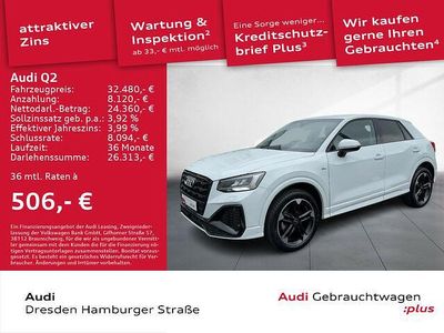 Gebraucht Audi Q2 S-Line 116 PS (85 kW) 2024 Gletscherweiß metallic SUV