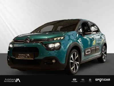 Gebraucht Citroën C3 PureTech 110 PS (80 kW) 2021 Lackierung spring blue/metalli Kleinwagen