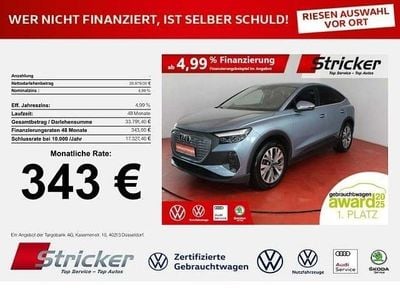 Geysirblau metallic Gebraucht 2022 Audi Q4 Sportback e-tron Comfort SUV | 27.974 € (Guter Preis)