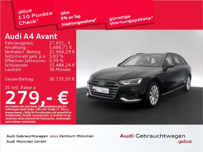 Gebraucht Audi A4 Advanced 204 PS (150 kW) 2021 Mythosschwarz metallic Kombi