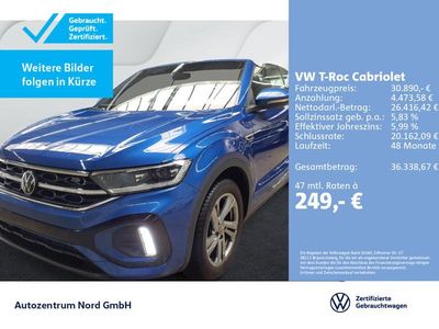 Usata VW T-Roc R-line 150 CV (110 kW) 2025 Blu SUV