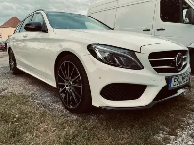 Gebraucht Mercedes C250 AMG line 205 PS (150 kW) 2016 Weiß Kombi