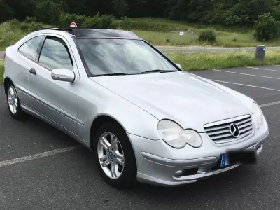 Gebraucht Mercedes 200 165 PS (121 kW) 2001 Silber Coupé