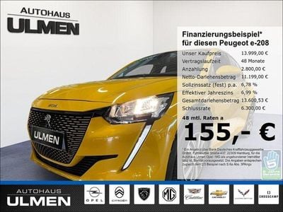 Gebraucht Peugeot e-208 Active 100 kW (136 PS) 2021 Gelb Kleinwagen