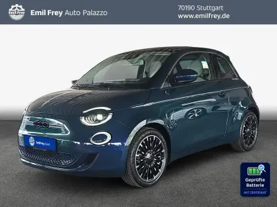 Gebraucht Fiat 500e La Prima 86 kW (118 PS) 2023 Ozean grün metallic Limousine