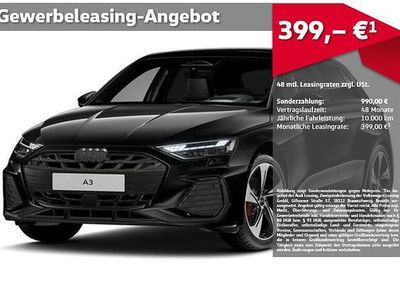 Gebraucht Audi A3 S-Line 150 PS (110 kW) 2026 Mythosschwarz metallic Limousine