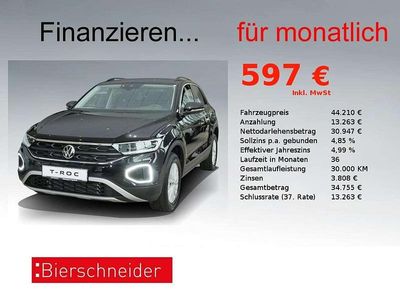 Deep black perleffekt Neu 2025 VW T-Roc Life SUV | 44.210 € (Teuer)