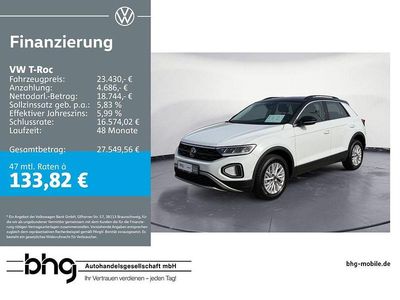 Gebraucht VW T-Roc Life 116 PS (85 kW) 2025 Weiß SUV