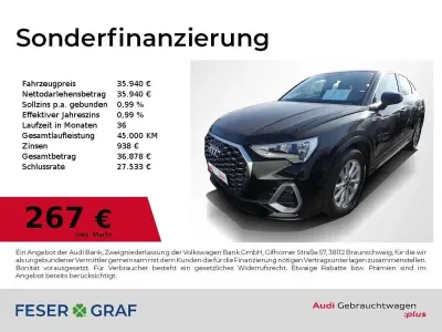 Gebraucht Audi Q3 Sportback S-Line 150 PS (110 kW) 2025 Mythosschwarz metallic SUV