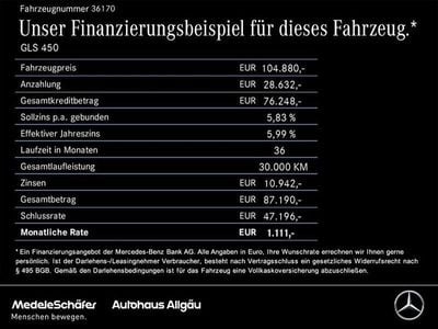 Gebraucht Mercedes GLS450 AMG 367 PS (269 kW) 2024 Schwarz SUV
