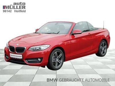 Brugt BMW 218 Sport Line 136 HK (100 kW) 2016 Rød Cabriolet