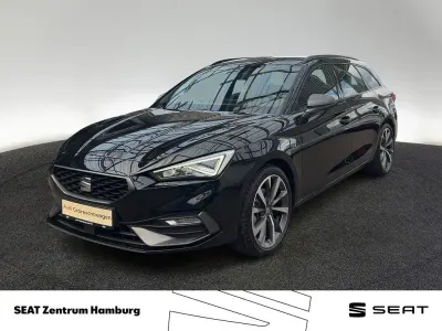 Używany Seat Leon ST FR 131 KM (96 kW) 2022 Czarny Kombi