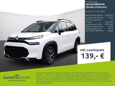 Gebraucht Citroën C3 Aircross Shine 110 PS (80 kW) 2023 Weiß SUV