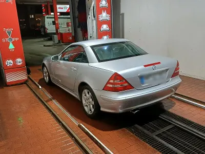 Gebraucht Mercedes SLK200 163 PS (119 kW) 2001 Silber Cabrio