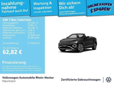 Usata VW T-Roc Cabriolet Style 116 CV (85 kW) 2025 Nero Cabrio