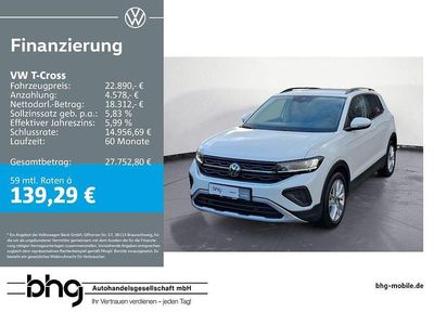 Gebraucht VW T-Cross Life 116 PS (85 kW) 2025 Weiß SUV
