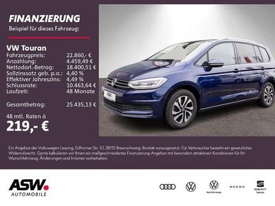 Second-hand VW Touran Active 150 CP (110 kW) 2022 Albastru Monovolum