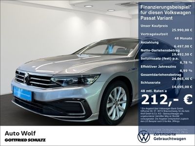 gebraucht VW Passat Variant 1.4 TSI DSG GTE Navi LED Standheizung AHK