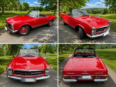 Gebraucht Mercedes 230 150 PS (110 kW) 1964 Rot Cabrio