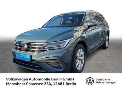 Petroleum blue metallic/petrol Gebraucht 2022 VW Tiguan Allspace Life SUV | 30.930 € (Fairer Preis)