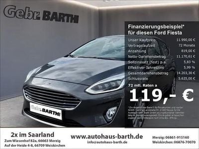 Usata Ford Fiesta Titanium 101 CV (74 kW) 2019 Grigio Utilitaria