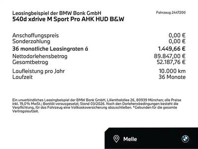 Neu BMW 540 M Sport 303 PS (222 kW) 2026 Carbonschwarz (schwarz) Kombi