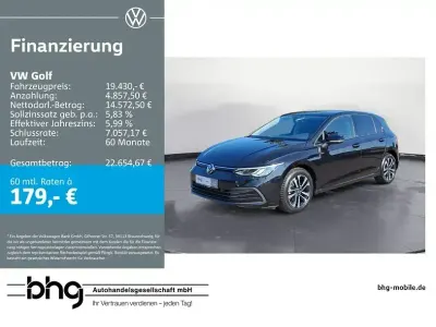 Gebraucht VW Golf VII United 150 PS (110 kW) 2021 Schwarz Kleinwagen