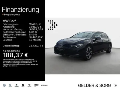 Gebraucht VW Golf VIII Style 150 PS (110 kW) 2022 Schwarz Limousine