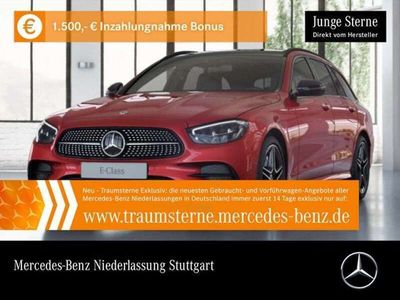 gebraucht Mercedes E300 T 4M AMG+NIGHT+PANO+AHK+LED+FAHRASS+9G