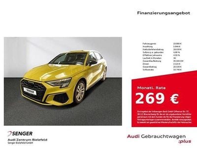 Gebraucht Audi A3 Sportback e-tron Design 245 PS (180 kW) 2021 Pythongelb metallic Kleinwagen