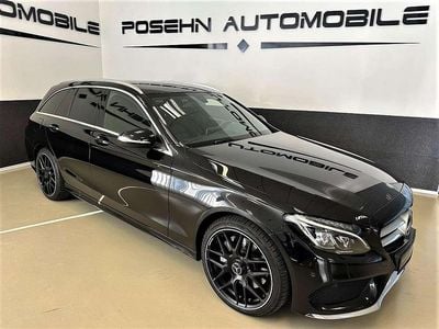 Obsidianschwarz lack Gebraucht 2015 Mercedes C250 AMG line Kombi | 14.850 € (Fairer Preis)