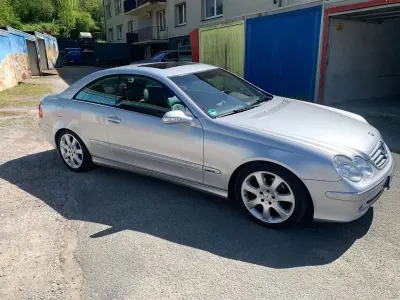 Brugt Mercedes CLK240 Elegance 170 HK (125 kW) 2004 Sølv Coupe