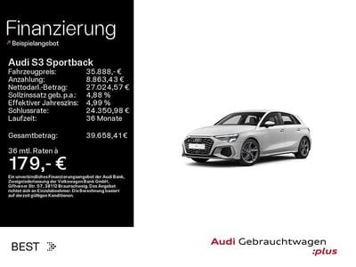 Ibisweiß Gebraucht 2024 Audi S3 Sport Limousine | 35.888 € (Superpreis)