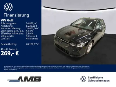 Gebraucht VW Golf VIII R-line 131 PS (96 kW) 2024 Schwarz Limousine
