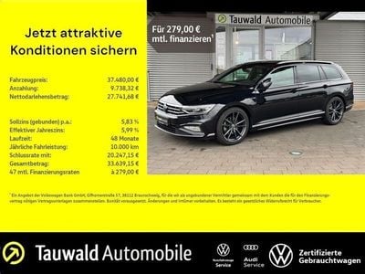 Schwarz (deep black perleffekt) Gebraucht 2023 VW Passat R-line Kombi | 38.580 € (Teuer)