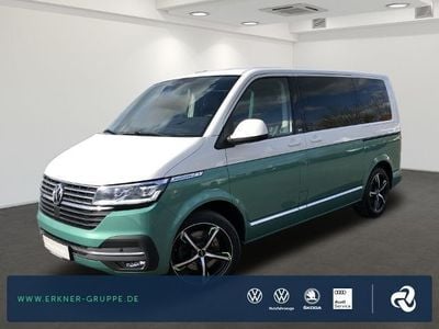 Gebraucht VW Multivan Generation Six 199 PS (146 kW) 2020 Bay leaf green metallic / candyweiß (metallic) Van / Kleinbus