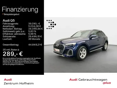 Gebraucht Audi Q5 S-Line 204 PS (150 kW) 2023 Navarrablau metallic SUV