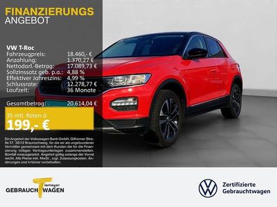 Rot Gebraucht 2020 VW T-Roc United SUV | 18.460 € (Fairer Preis)