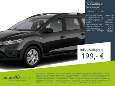 Perlmuttschwarz Gebraucht 2025 Dacia Jogger Expression Van / Kleinbus | 18.990 € (Guter Preis)