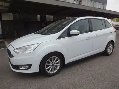 Gebraucht Ford Grand C-Max Titanium 125 PS (91 kW) 2017 Weiß Van / Kleinbus