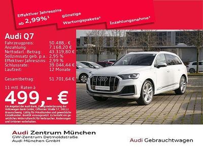Gebraucht Audi Q7 S-Line 381 PS (280 kW) 2022 Gletscherweiß metallic SUV